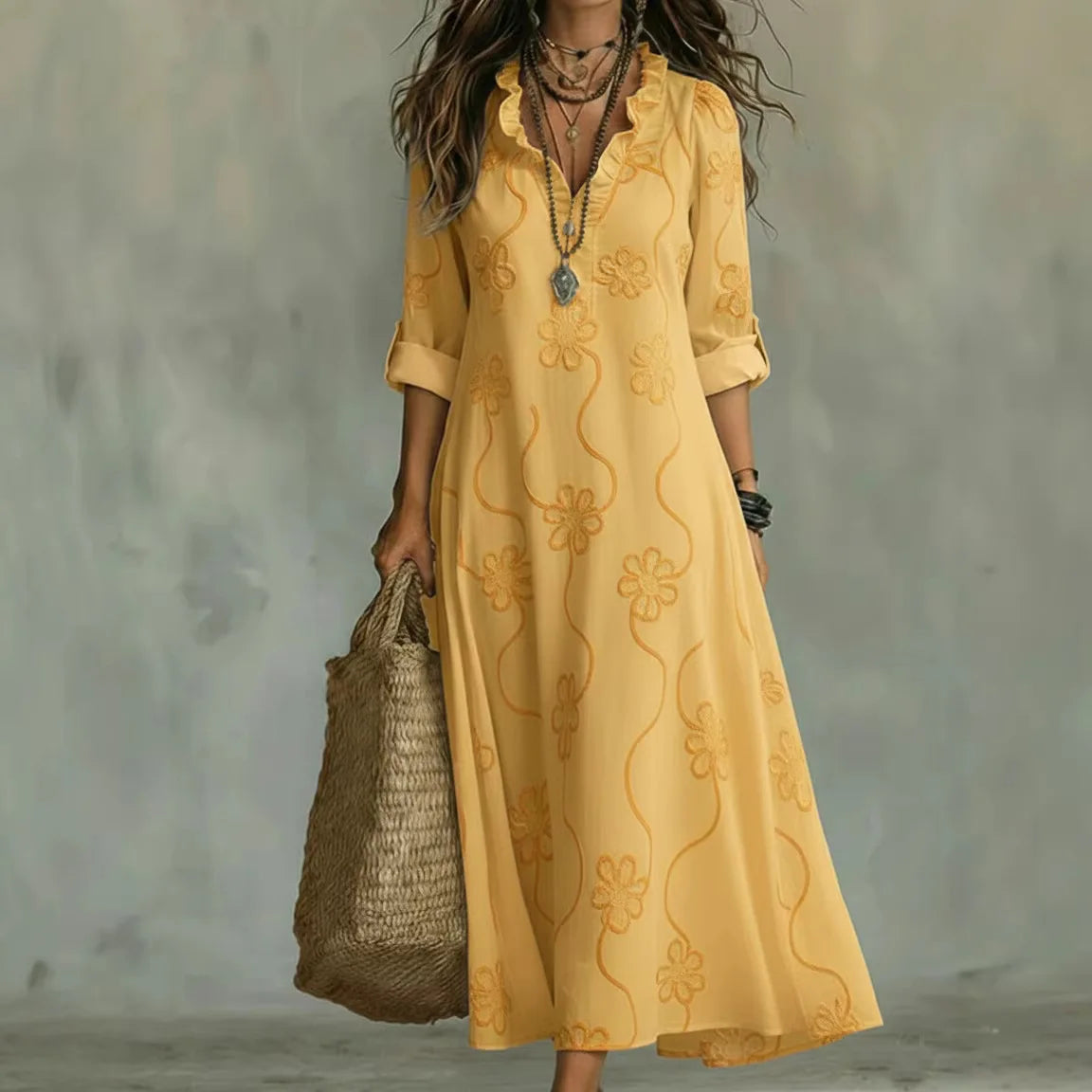 Sienna™ | Vestido de verano floral que disimula la barriga