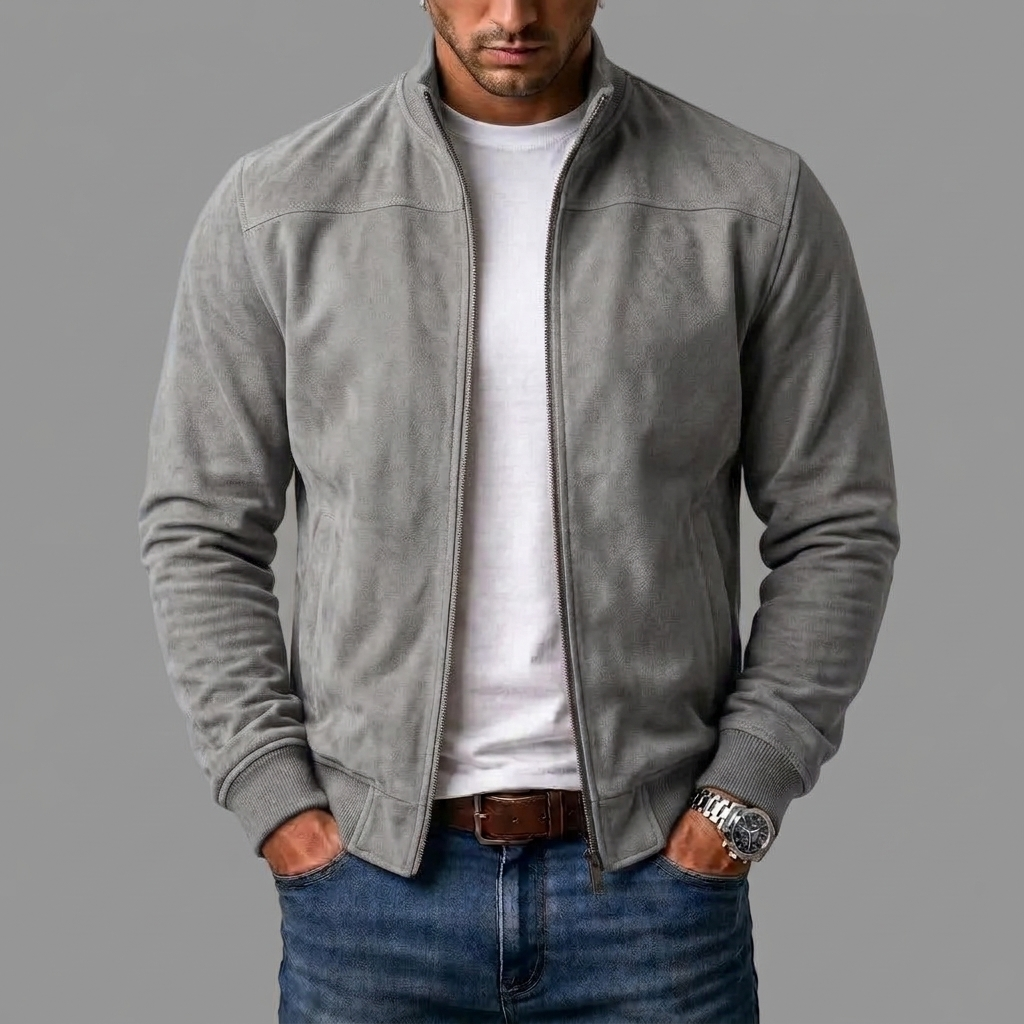 Carlos | Chaqueta bomber de ante
