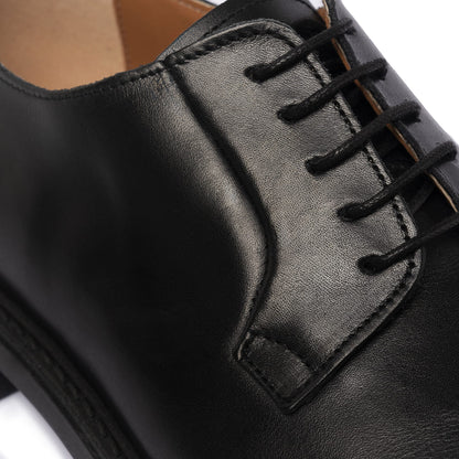 Zapatos Derby de piel – Negros
