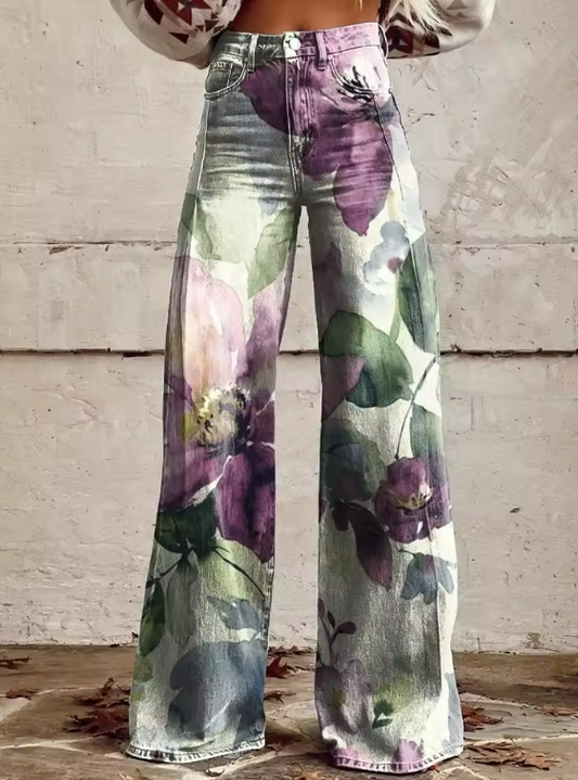VIRAYA™ | Pantaloni Boho Retro Chic Stampati