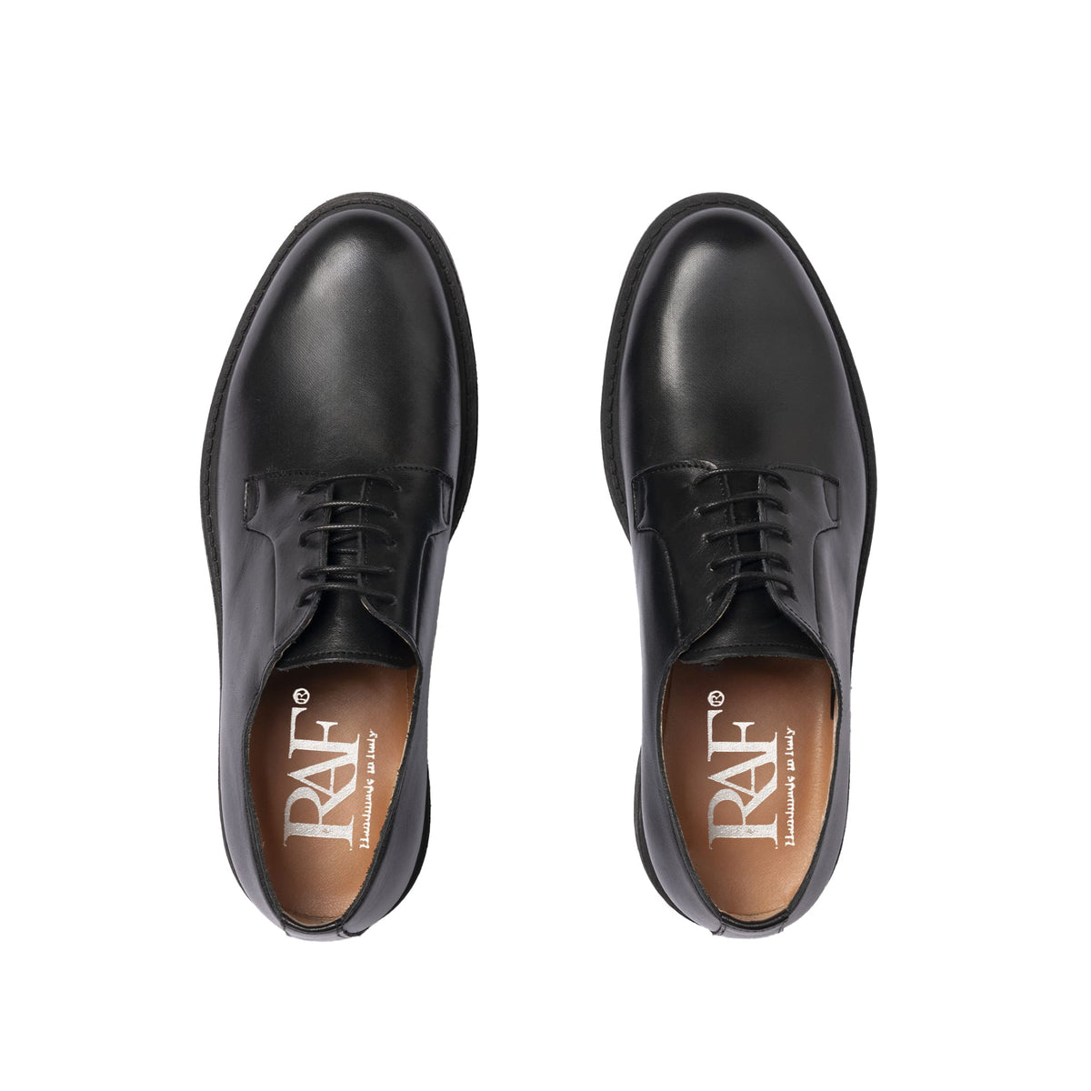 Zapatos Derby de piel – Negros
