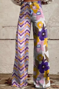 CALVIRA™ | Pantalones Estampados Holgados Casuales