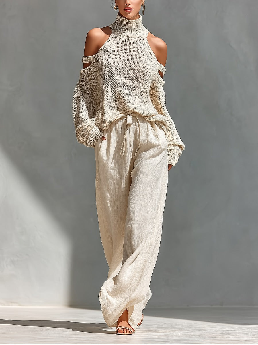 Rebeca | Conjunto de jersey y pantalón ancho
