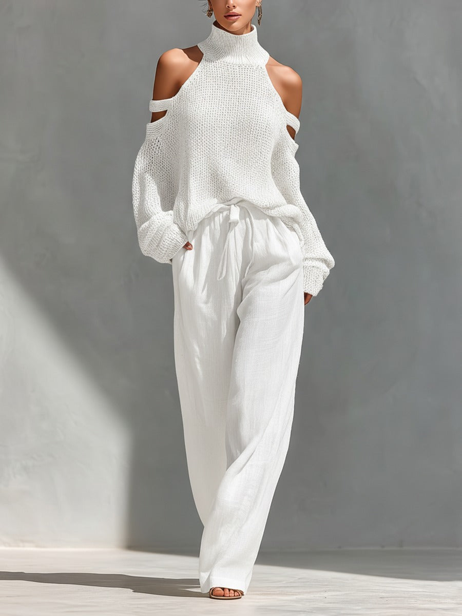 Rebeca | Conjunto de jersey y pantalón ancho