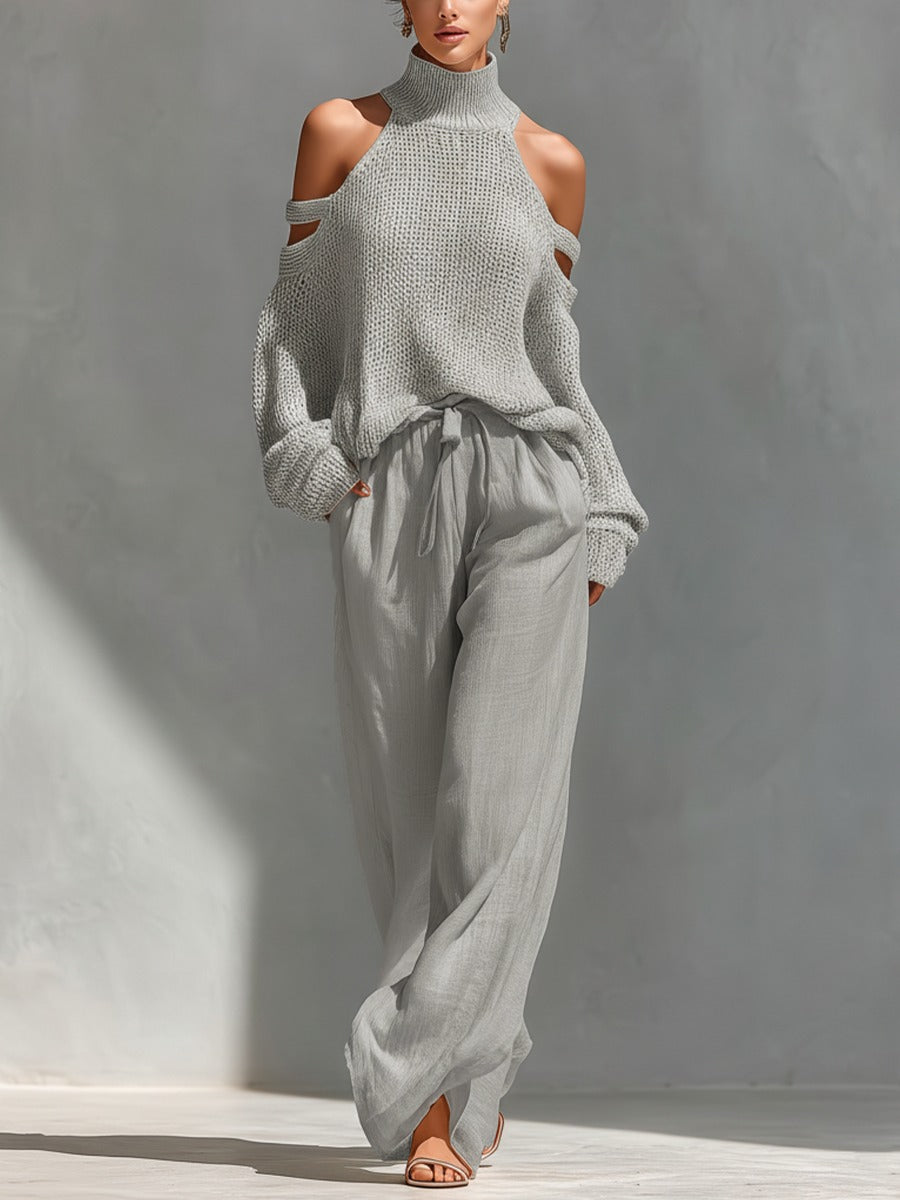 Rebeca | Conjunto de jersey y pantalón ancho