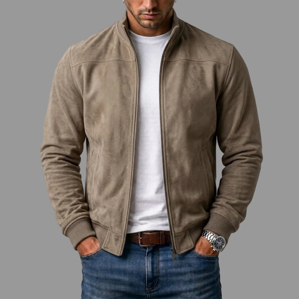 Carlos | Chaqueta bomber de ante