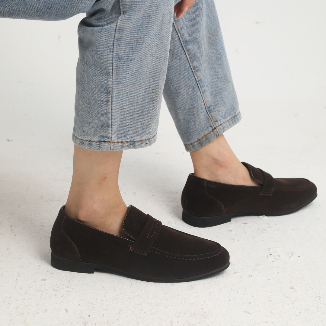 Mocasines de ante
