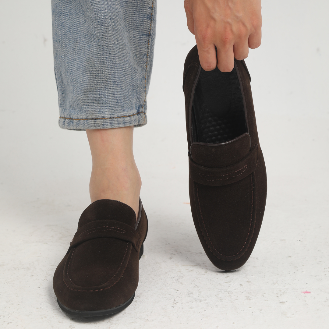Mocasines de ante