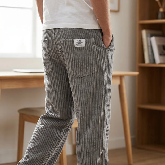 Luna Belluci | Pantalones de hombre de pana con cintura elástica