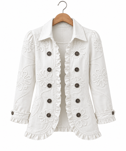 Ascensión | Chaqueta con volantes bordados