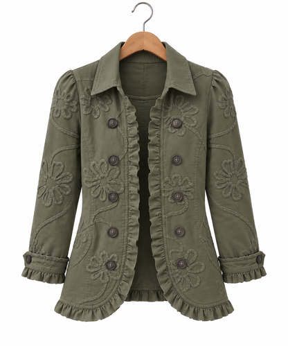 Ascensión | Chaqueta con volantes bordados