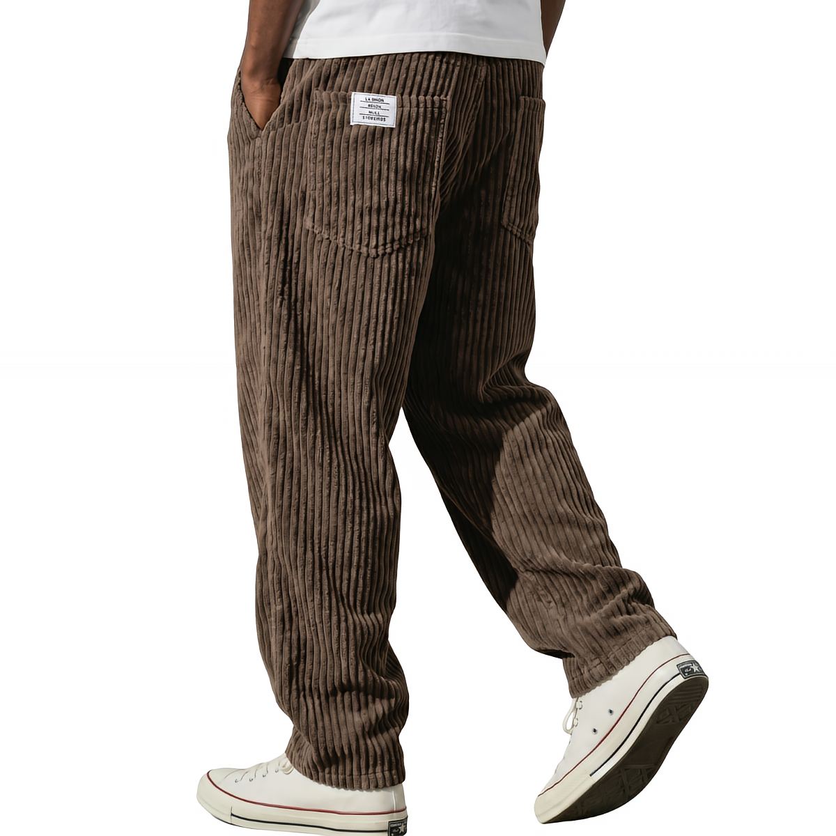 Luna Belluci | Pantalones de hombre de pana con cintura elástica