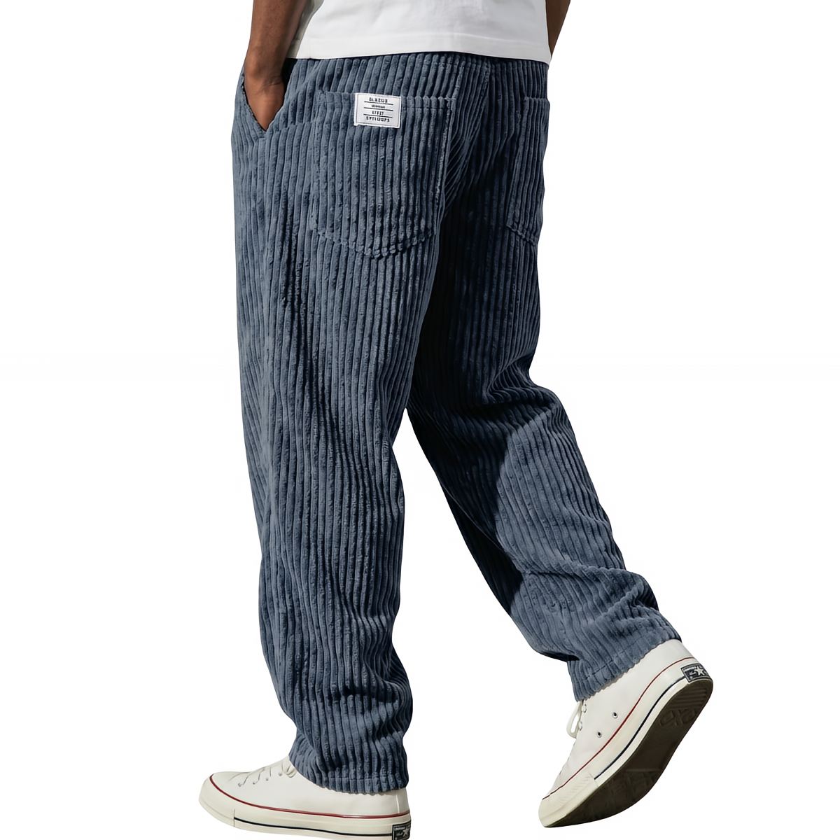 Luna Belluci | Pantalones de hombre de pana con cintura elástica
