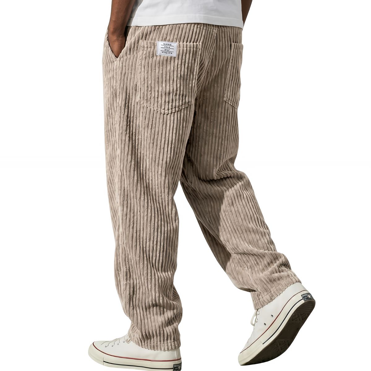 Luna Belluci | Pantalones de hombre de pana con cintura elástica