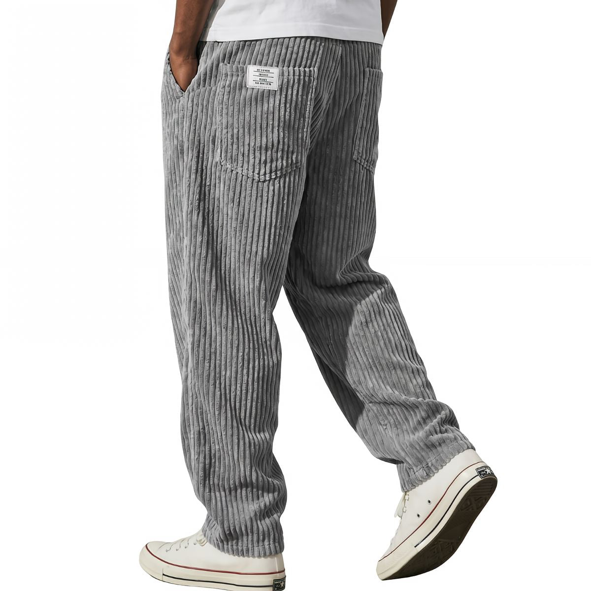 Luna Belluci | Pantalones de hombre de pana con cintura elástica