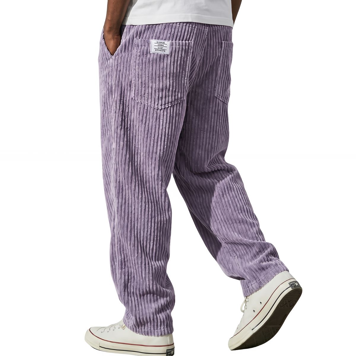 Luna Belluci | Pantalones de hombre de pana con cintura elástica
