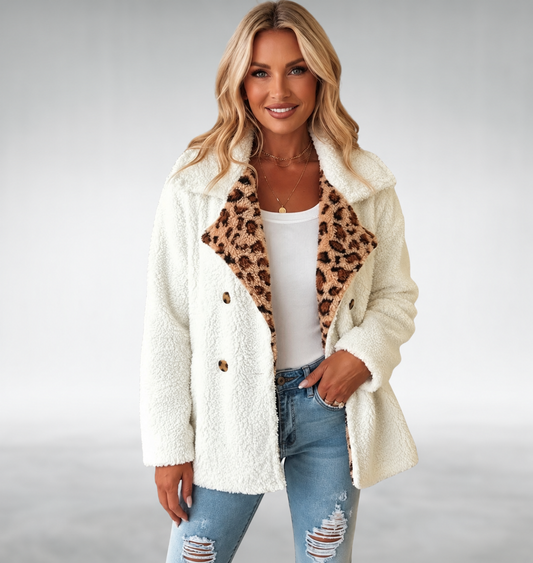 Lori | Cappotto Teddy Leopardato Caldo e Morbido
