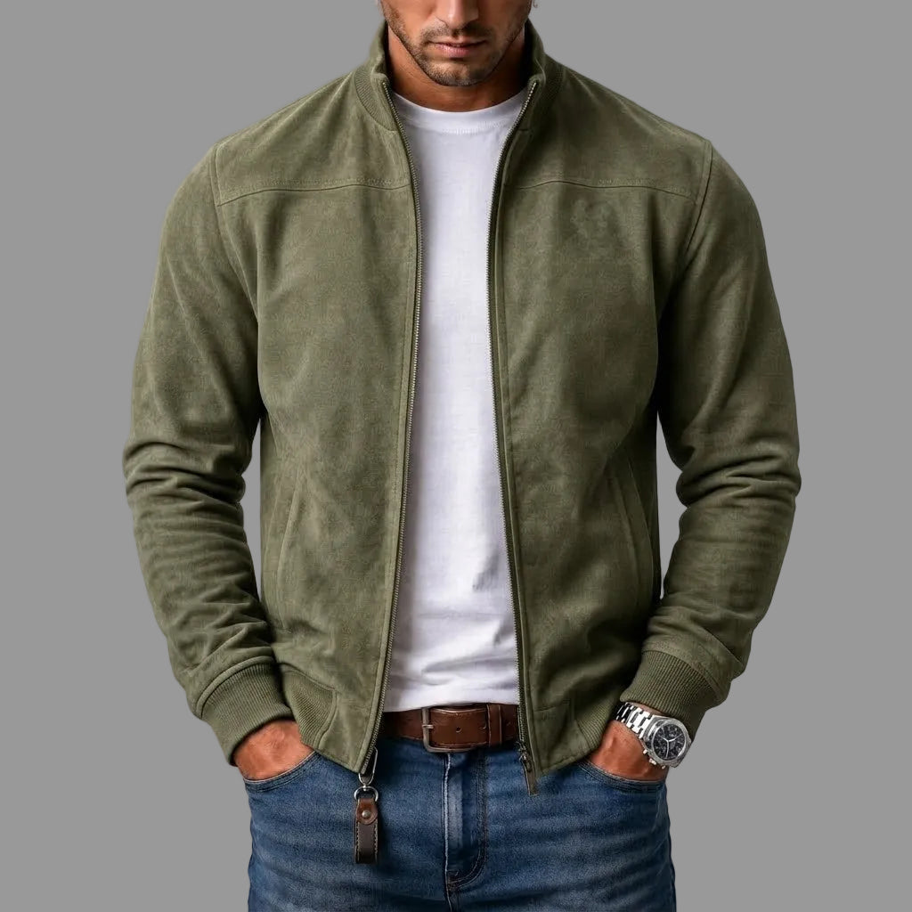 Carlos | Chaqueta bomber de ante