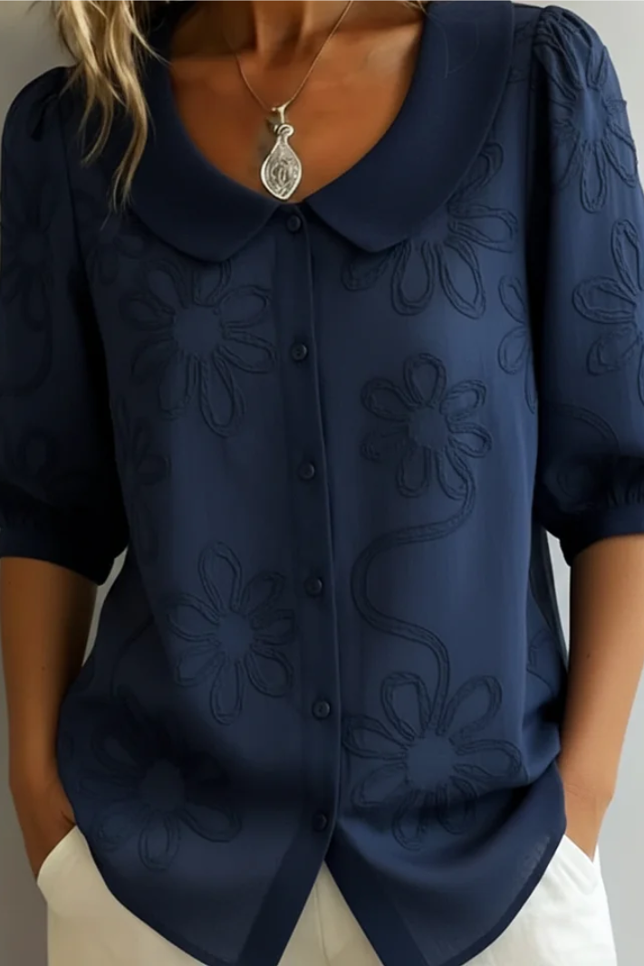 Nuria | Blusa con bordado floral