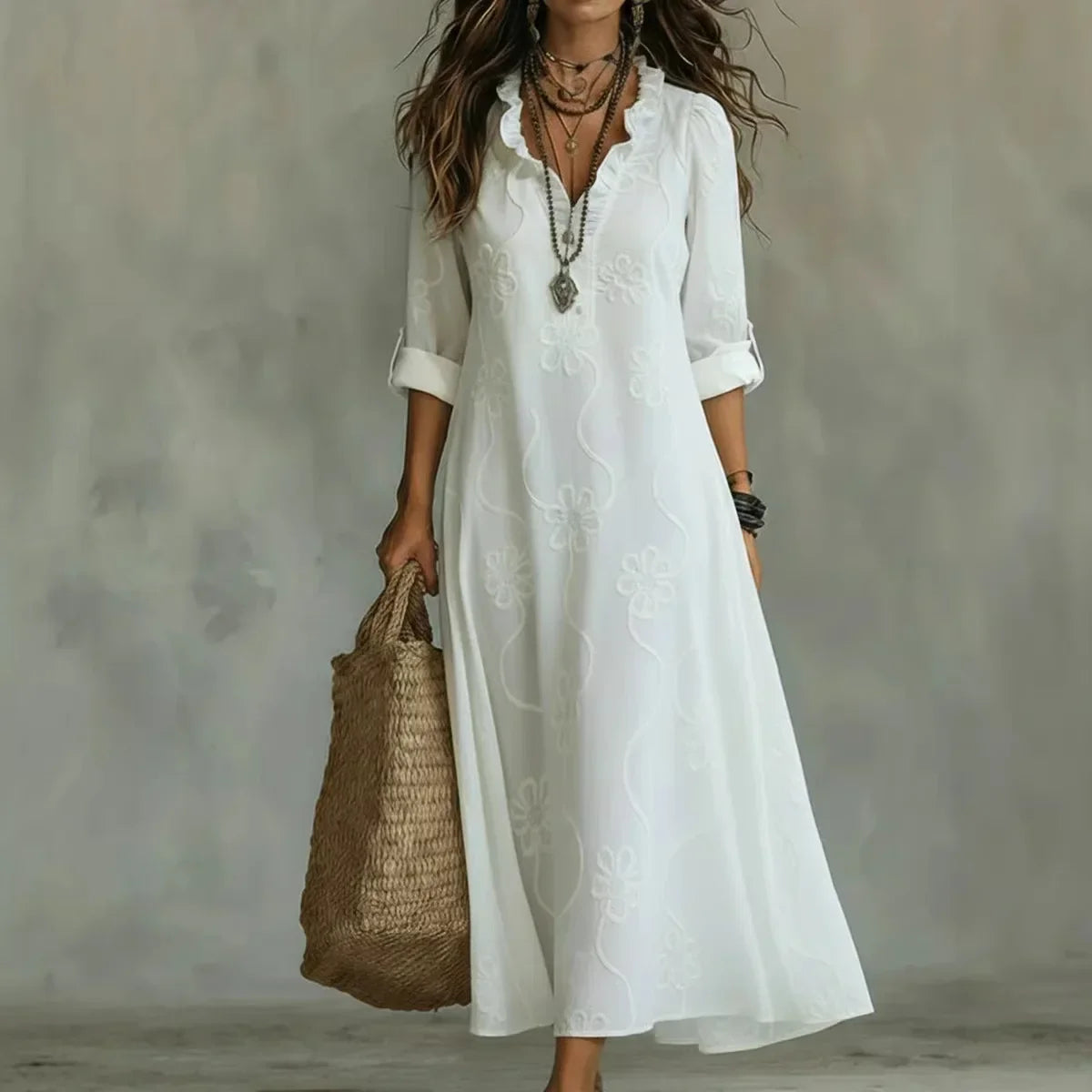 Sienna™ | Vestido de verano floral que disimula la barriga