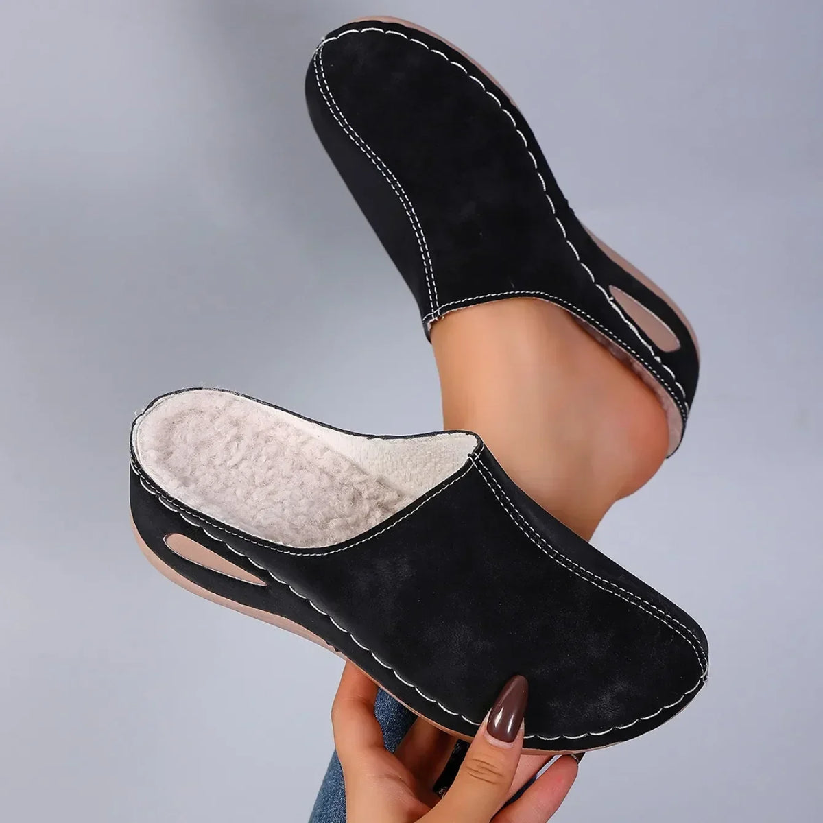 Zapatillas ortopédicas cálidas para el confort diario