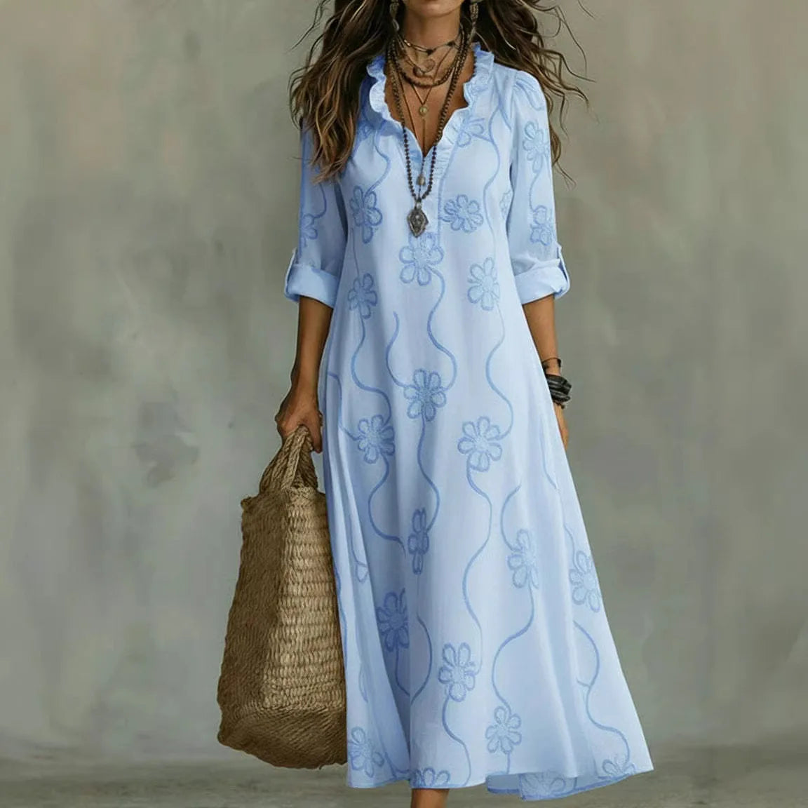 Sienna™ | Vestido de verano floral que disimula la barriga