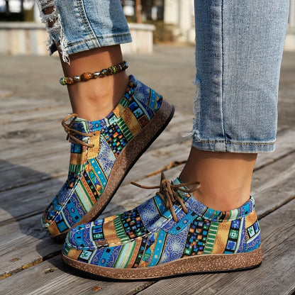 Zapatillas deportivas ortopédicas y cómodas multicolor para mujer.