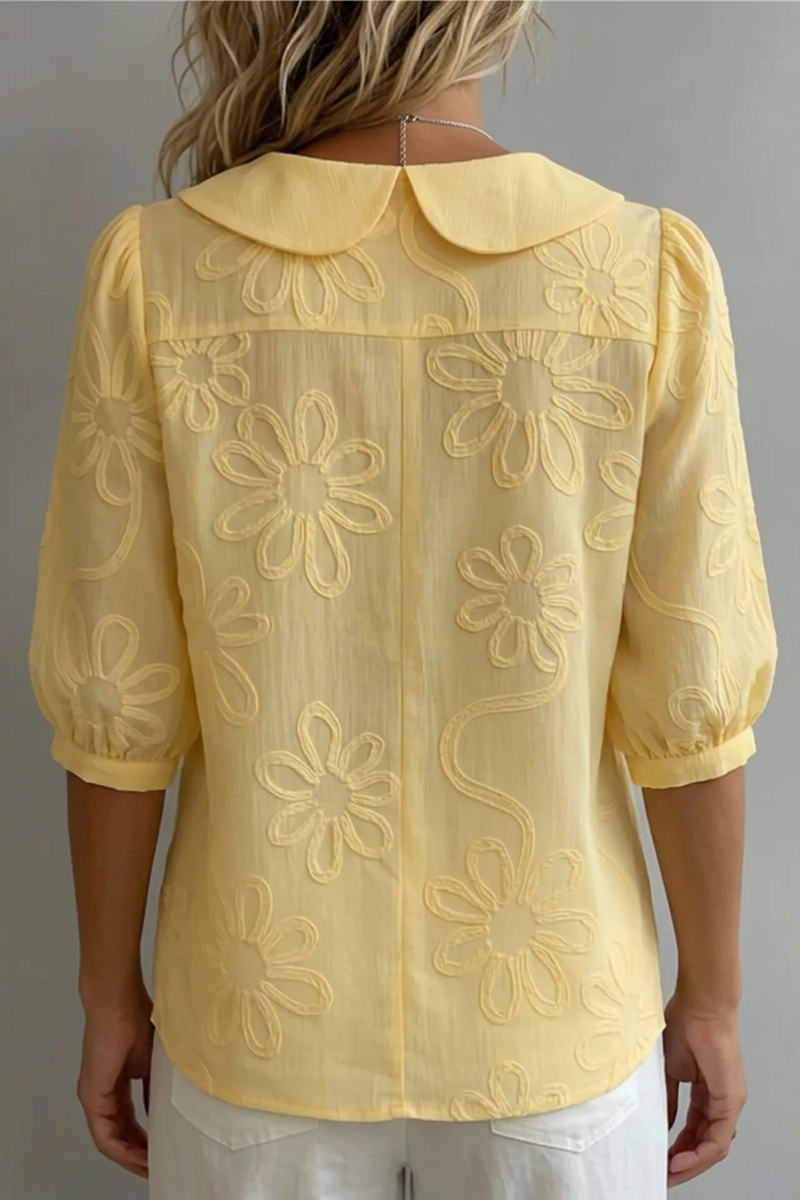 Nuria | Blusa con bordado floral