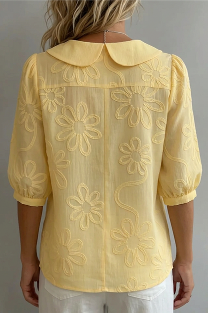 Nuria | Blusa con bordado floral