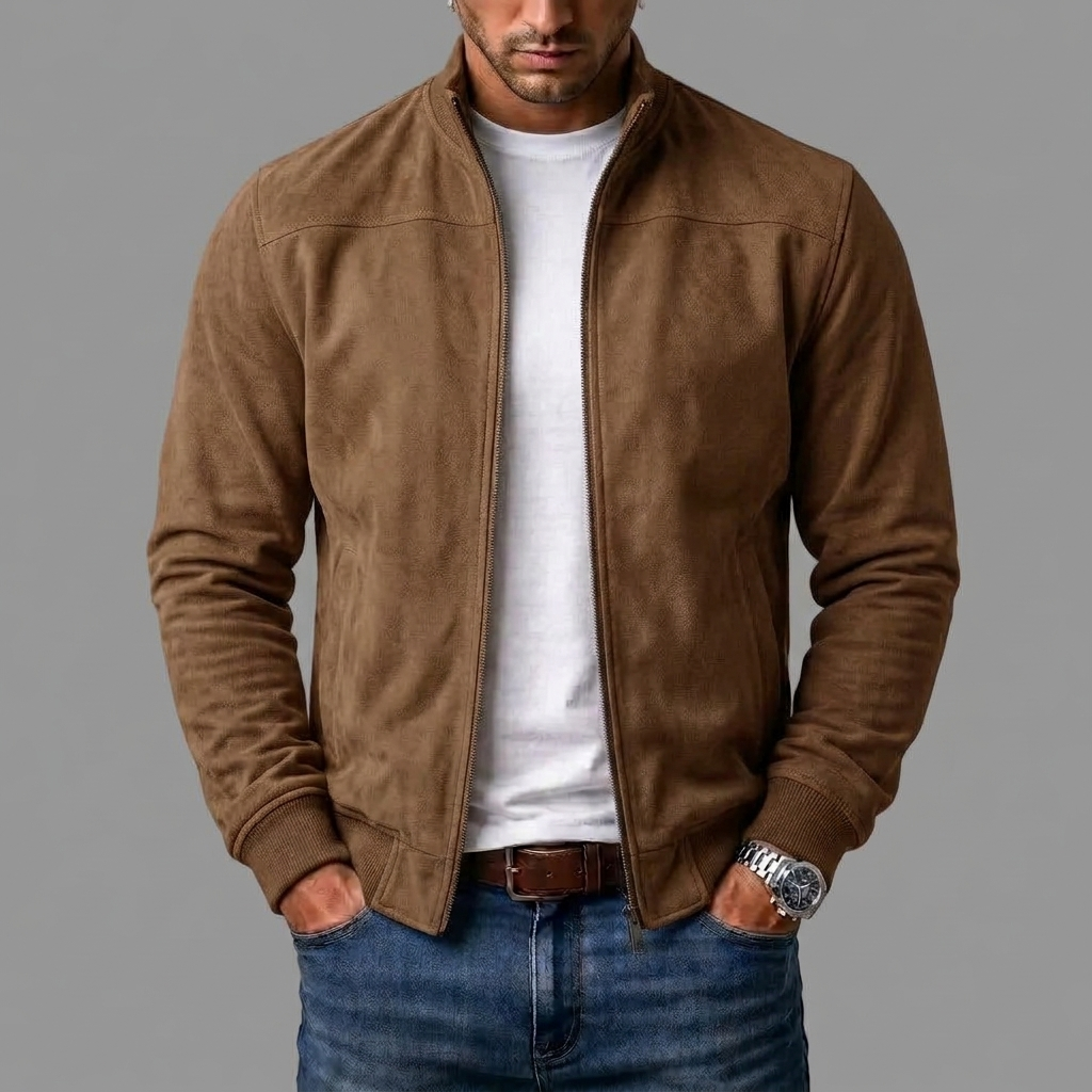 Carlos | Chaqueta bomber de ante
