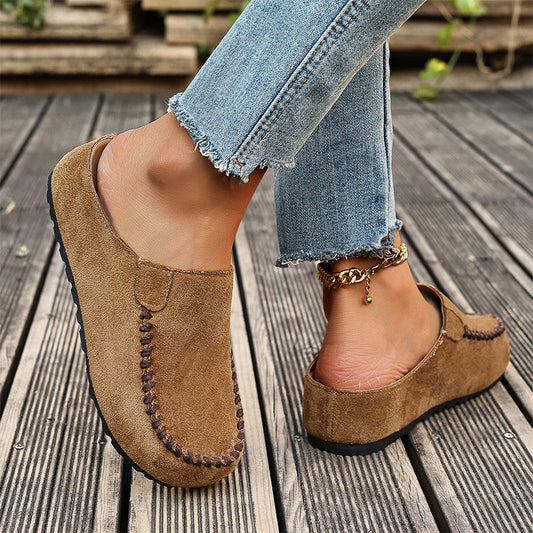 Mocasines para mujer con puntera alargada y cerrada