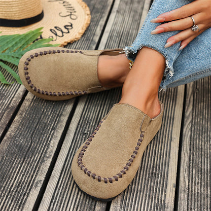 Mocasines para mujer con puntera alargada y cerrada