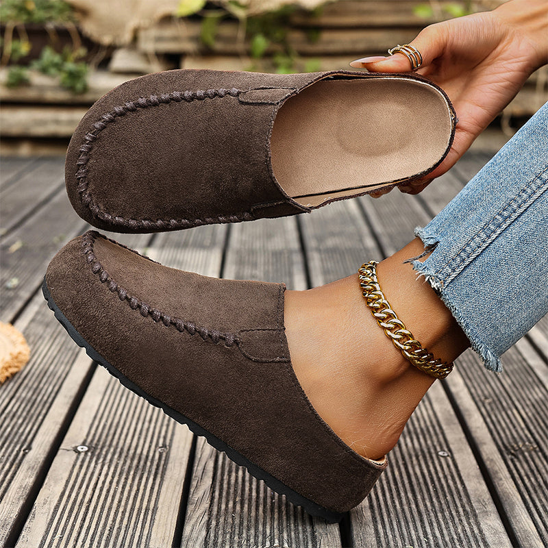 Mocasines para mujer con puntera alargada y cerrada