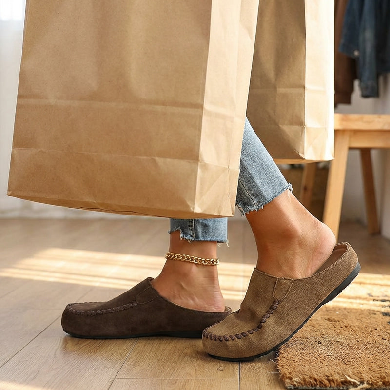 Mocasines para mujer con puntera alargada y cerrada