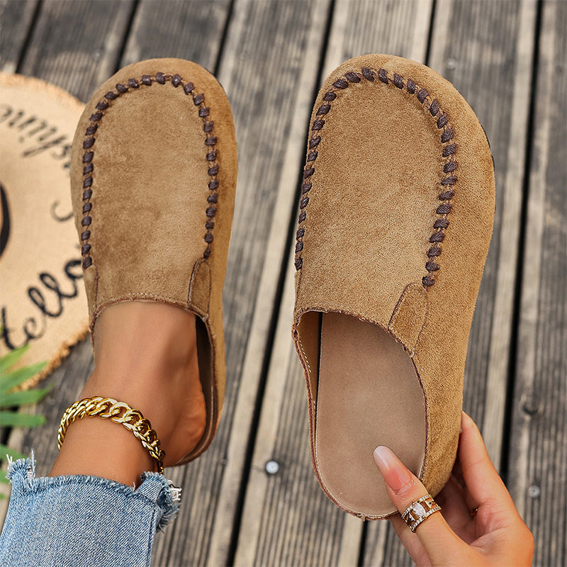 Mocasines para mujer con puntera alargada y cerrada