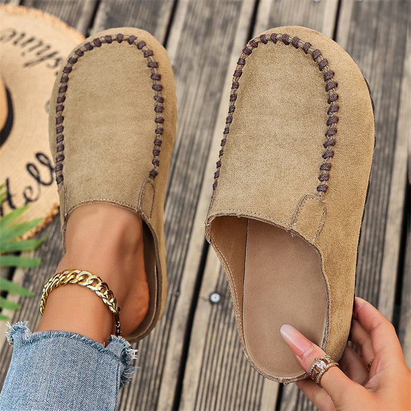 Mocasines para mujer con puntera alargada y cerrada