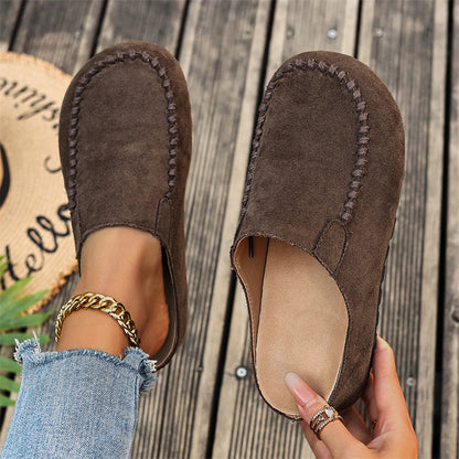Mocasines para mujer con puntera alargada y cerrada