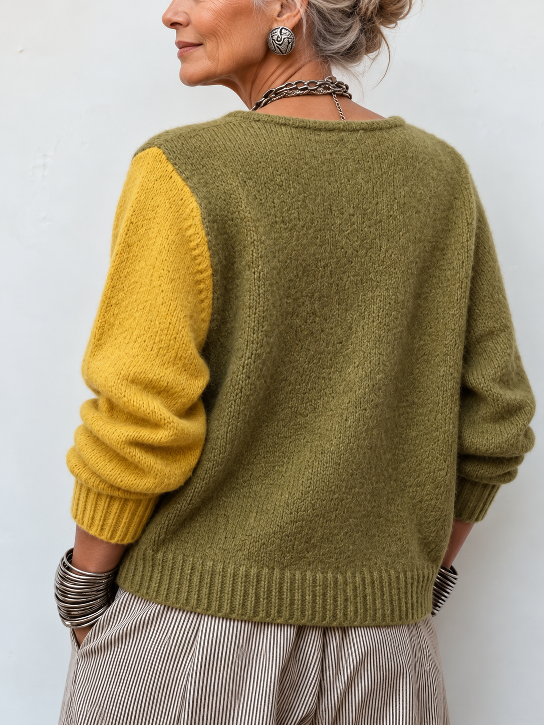 Wella™ | Cardigan in maglia color block