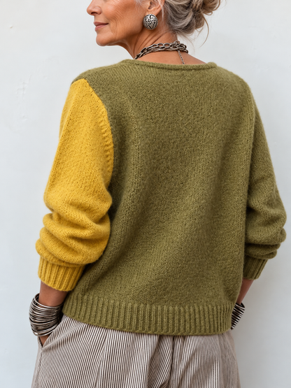 Wella™ | Cardigan in maglia color block